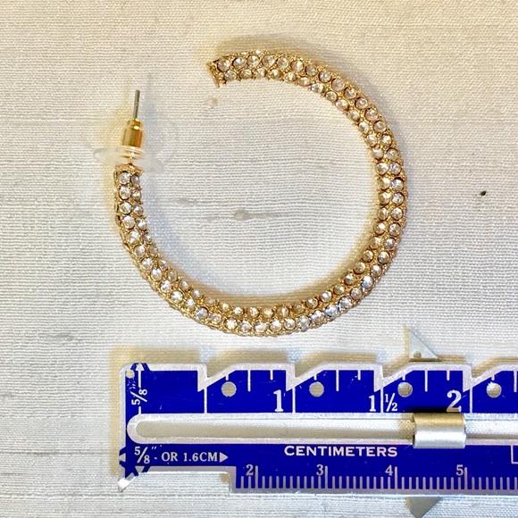 💫Zara Sparkling Rhinestone Hoops💫 - Picture 4 of 10
